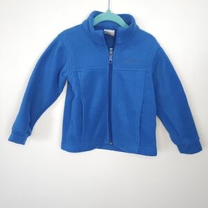 Columbia Full Zip Fleece‎ Jacket Blue Size 4t